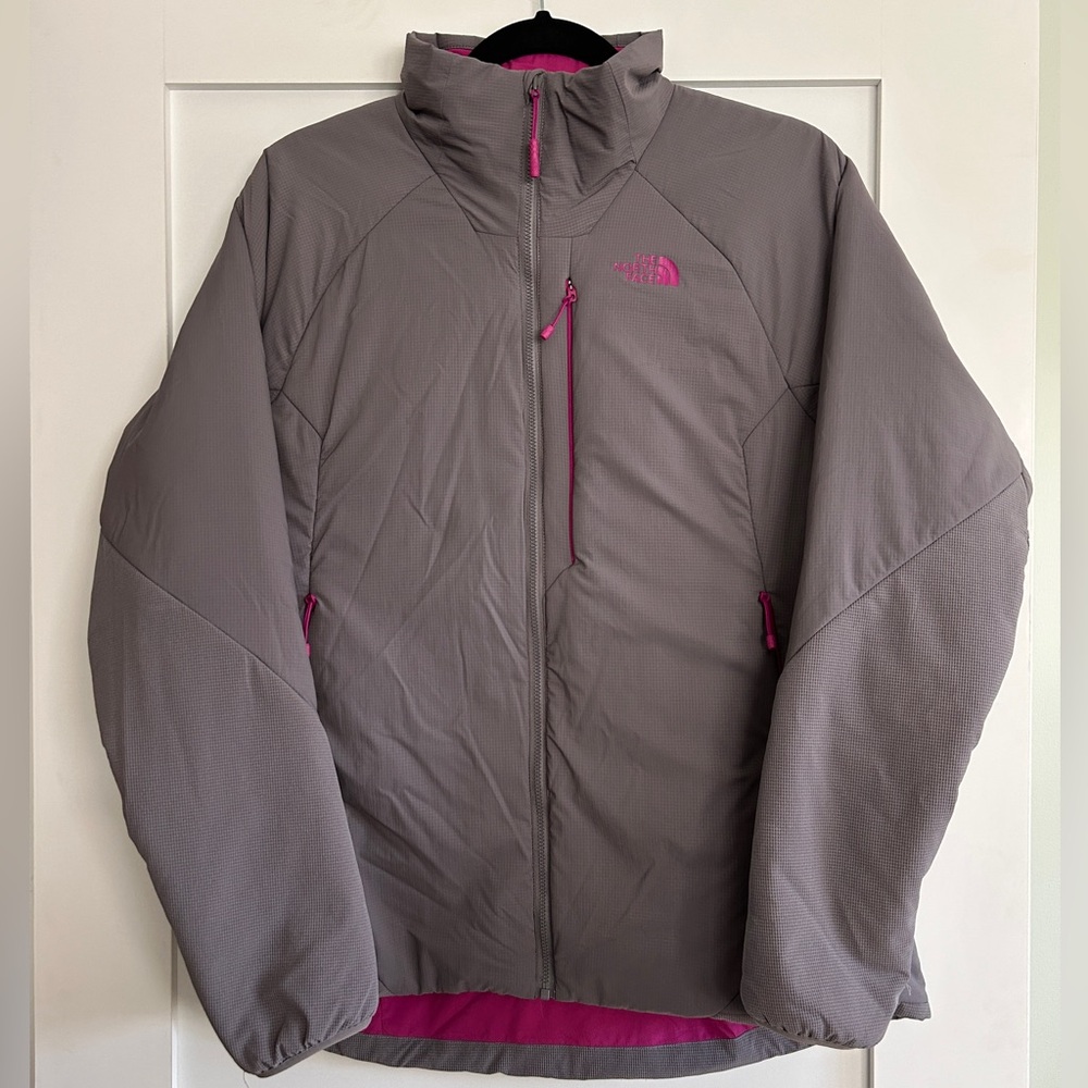 The North Face Women's Gray and Pink Lightweight Jacket